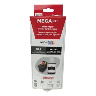 KIT DE CABEZALES BH-1 CANON MAS BOTELLA GI-190 BLACK