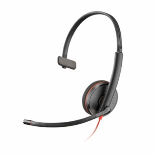 Poly Blackwire 3210 Monaural USB-C Headset +USB-C/A Adapter (Bulk)