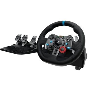 Timón con pedales LOGITECH G29  Entrada USB, Con Compatibilidad, Negro