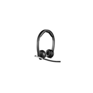 Diadema logitech H820e biaural inalámbrico, receptor USB, compatible Win-Mac, controles integrados, color negro