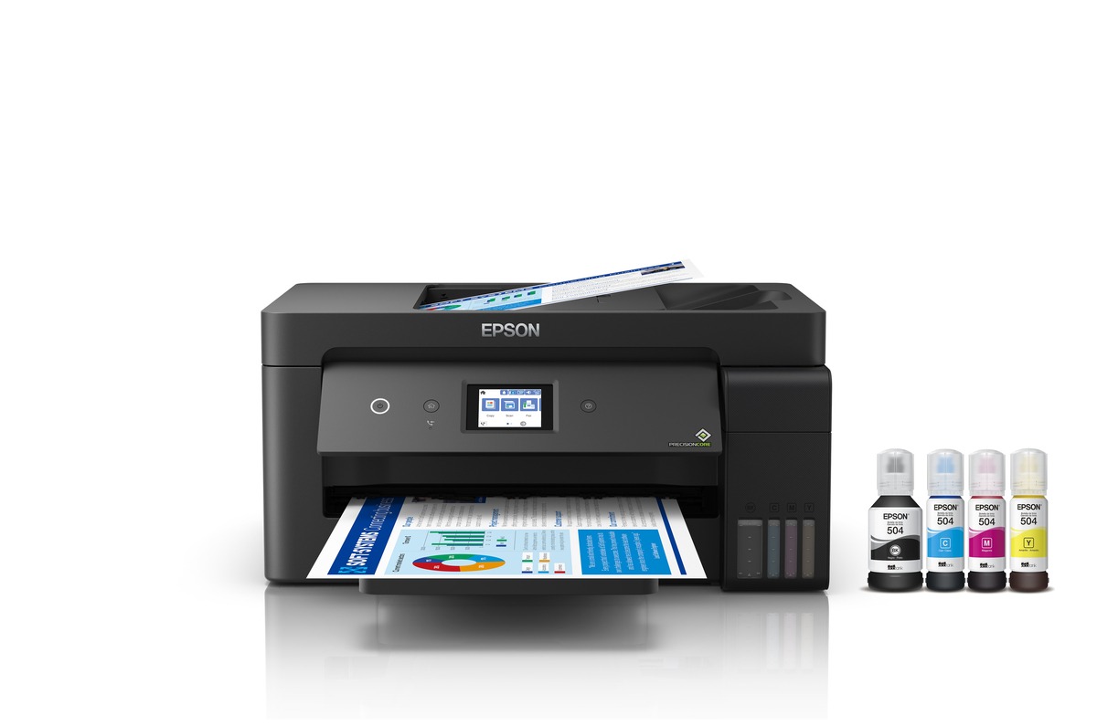 Impresora Multifuncional EPSON Tabloide Ecotank L14150 COLOR Negro
