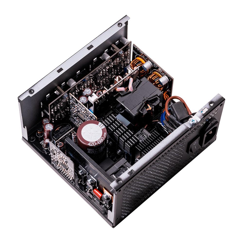 XPG CORE REACTOR II VE, Black, 80+ Gold, Full Modular, 850W, ATX 24x1, EPS 8x2, PCIE 6+2x3, MOLEXx2, 12VHPWRx1, SATAx6, TW Capacitor, - Image 3