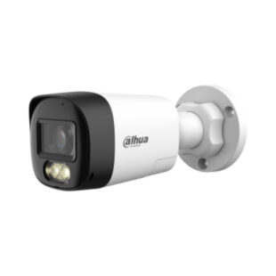 Cámara Bullet Full Color de 5 Megapixeles/ Audio 2 vías/ Iluminador Dual Inteligente Mediante IR y Luz Calida/ Leds para 20 Metros/ DNR Para Reducción de Ruido en Imagen/ WDR de 120 dB/ Lente de 2.8 mm/ Policarbonato