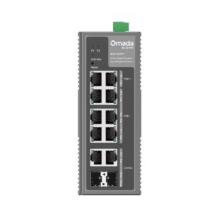 “Omada 10-Port Gigabit Industrial Easy Managed Switch with 6-Port PoE+ and 2-Port PoE++