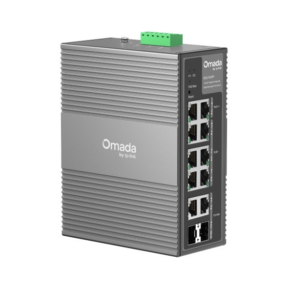 "Omada 10-Port Gigabit Industrial Easy Managed Switch with 6-Port PoE+ and 2-Port PoE++ - Image 3