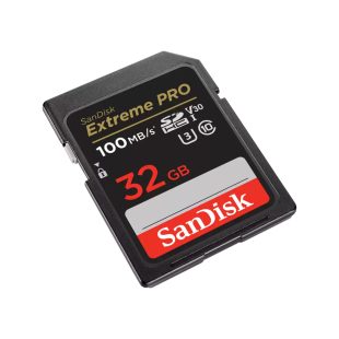 SanDisk  Secure Digital Extreme PRO 32GB SDHC UHS-I Card  100 Mb/s C10,U3,V30