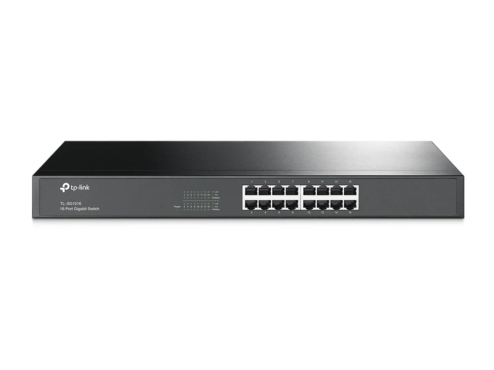Switch de montaje en rack Gigabit de 16 puertos