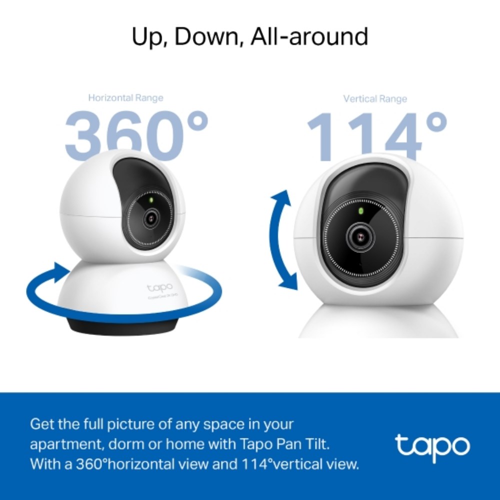 Cámara TPLINK de Vigilancia Wi-Fi de 360 Grados con Vista 2K 4MP y Detección IA Avanzada - Image 3
