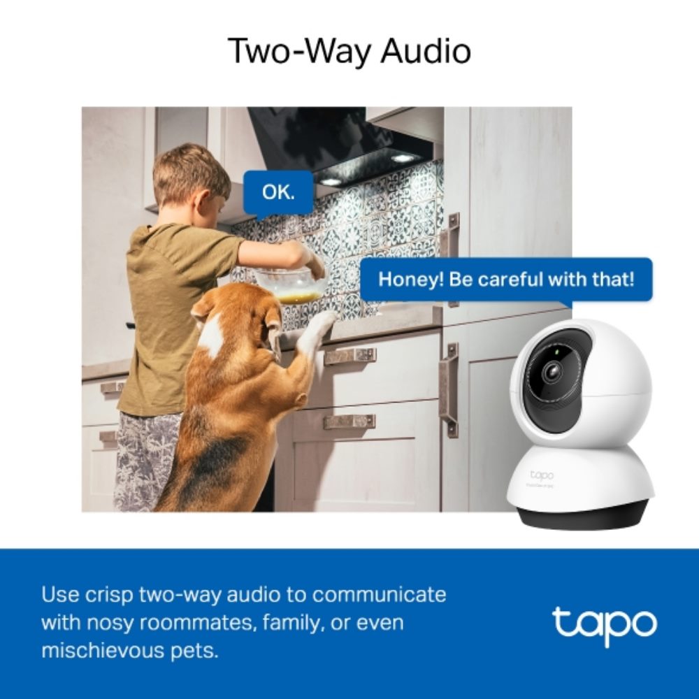 Cámara TPLINK de Vigilancia Wi-Fi de 360 Grados con Vista 2K 4MP y Detección IA Avanzada - Image 4