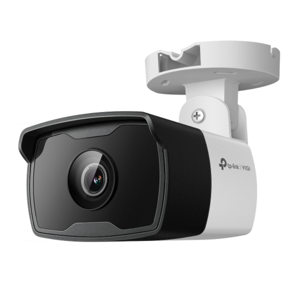 Cámara IP VIGI tipo Bala 4MP. Lente Fijo 4 mm. INCLUYE Detección Inteligente (Clasifica Humanos y Vehículos), Detección de Movimiento, Detección de Intrusión de Área, Detección de Cruce de Línea, Detección de Manipulación de Cámara, Detección de Objeto abandonado, Detección de Remoción de Objetos.